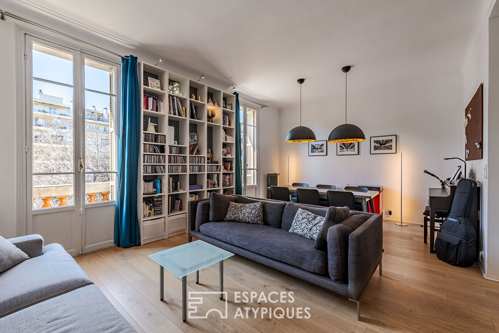 Appartement rénové avec jardin intimiste