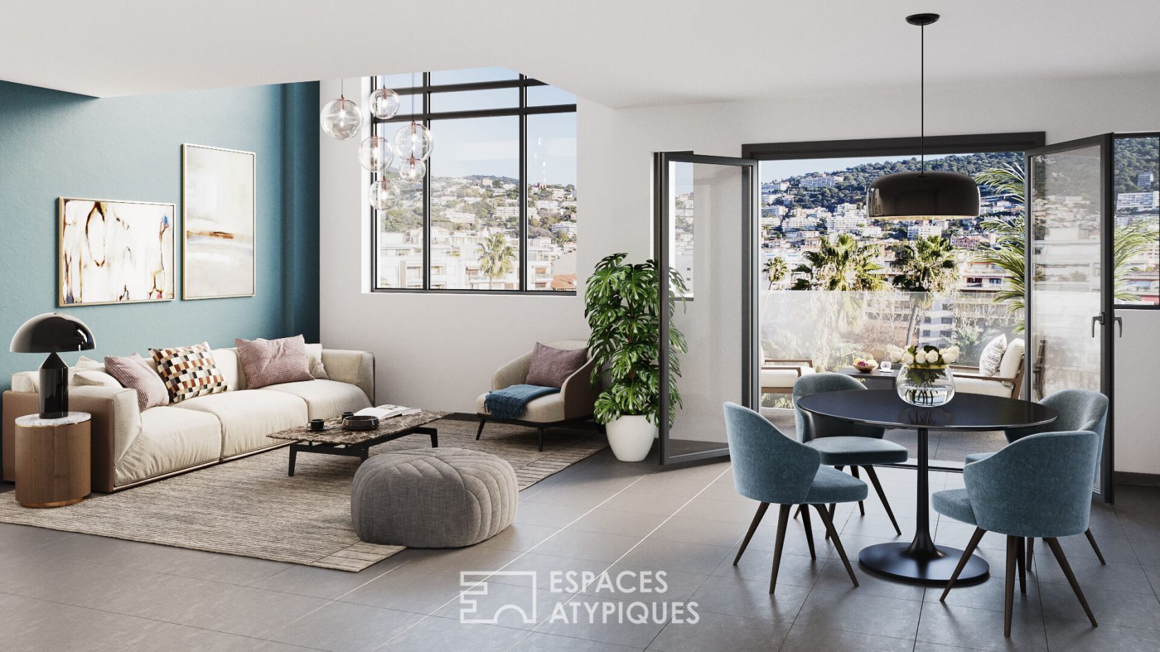 Duplex dans le quartier du port