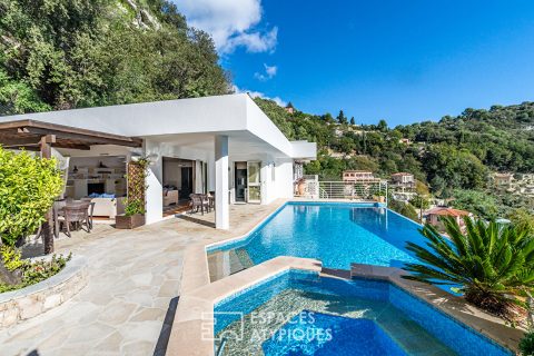 Californian villa with view of Monaco
