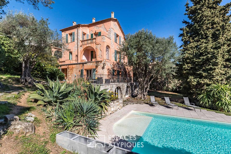 Villa azuréenne des années 1930 avec vue