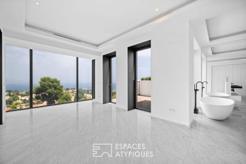 Contemporary villa with sea view in Roquebrune Cap Martin