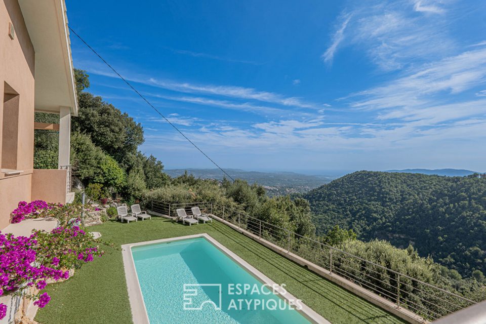 Maison d'architecte avec piscine et vue mer - Grasse