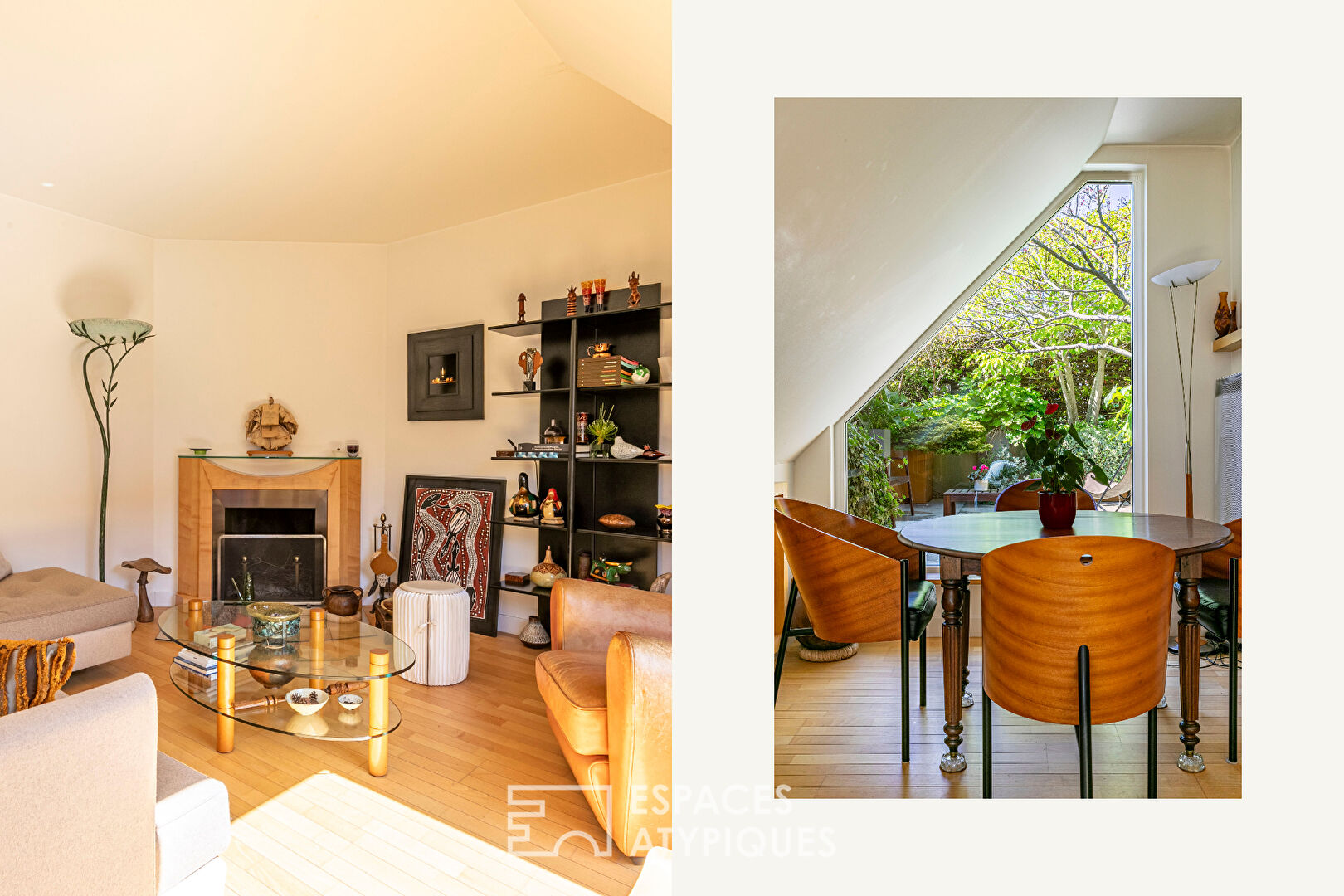 Duplex lumineux avec terrasse arborée en dernier étage