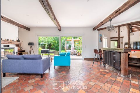 Character house with garden
