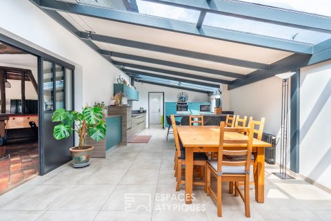 Character house with garden