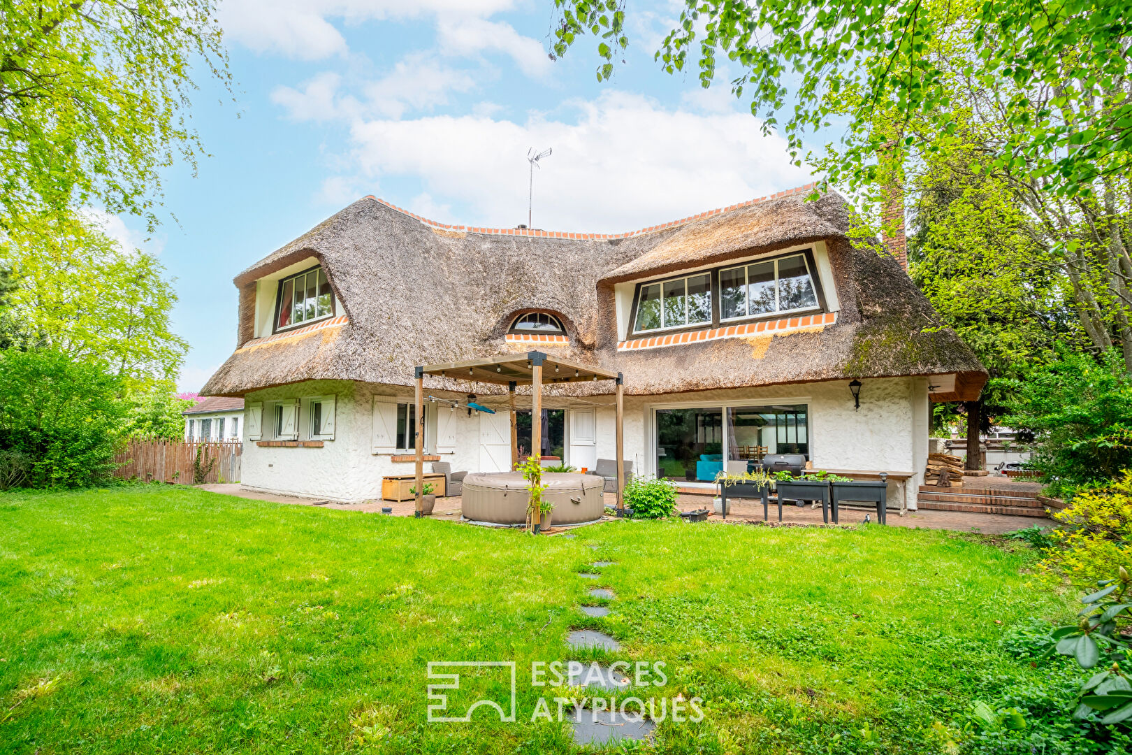 Character house with garden