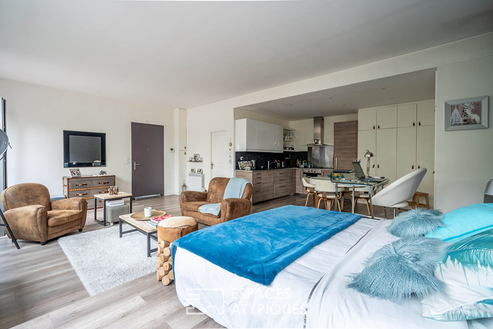 Appartement loft avec jardin