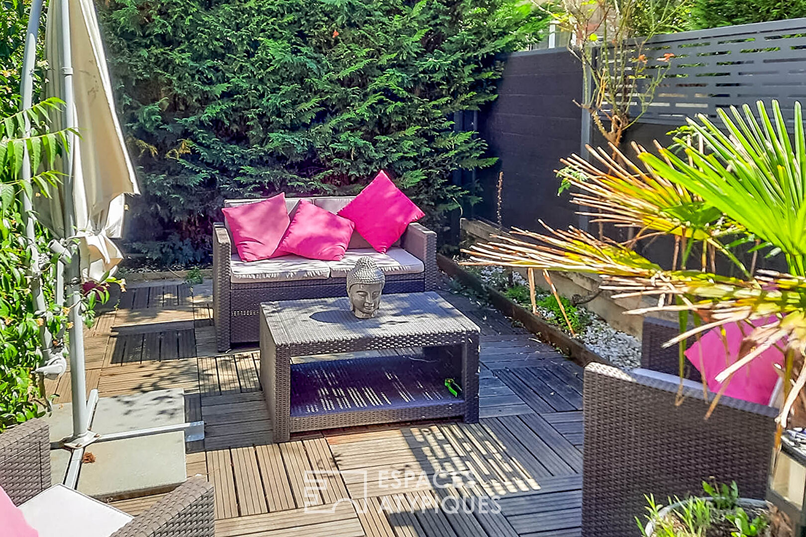 Appartement loft avec jardin
