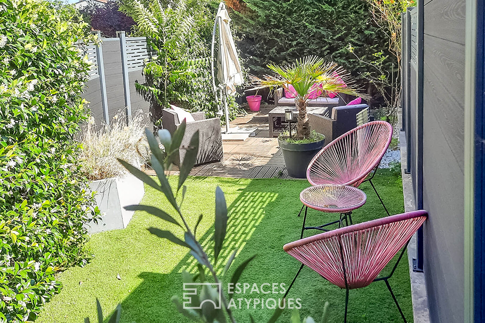 Appartement loft avec jardin