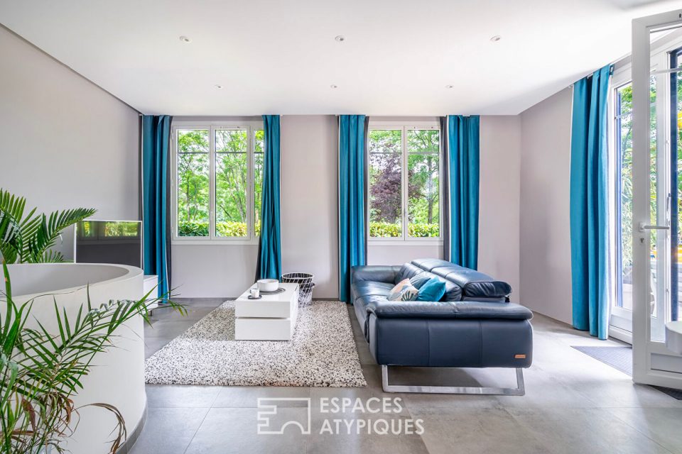 Appartement en bord de Marne avec jardin, dans le quartier du Parc