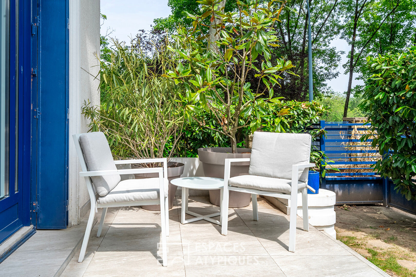 Appartement en bord de Marne avec jardin, dans le quartier du Parc
