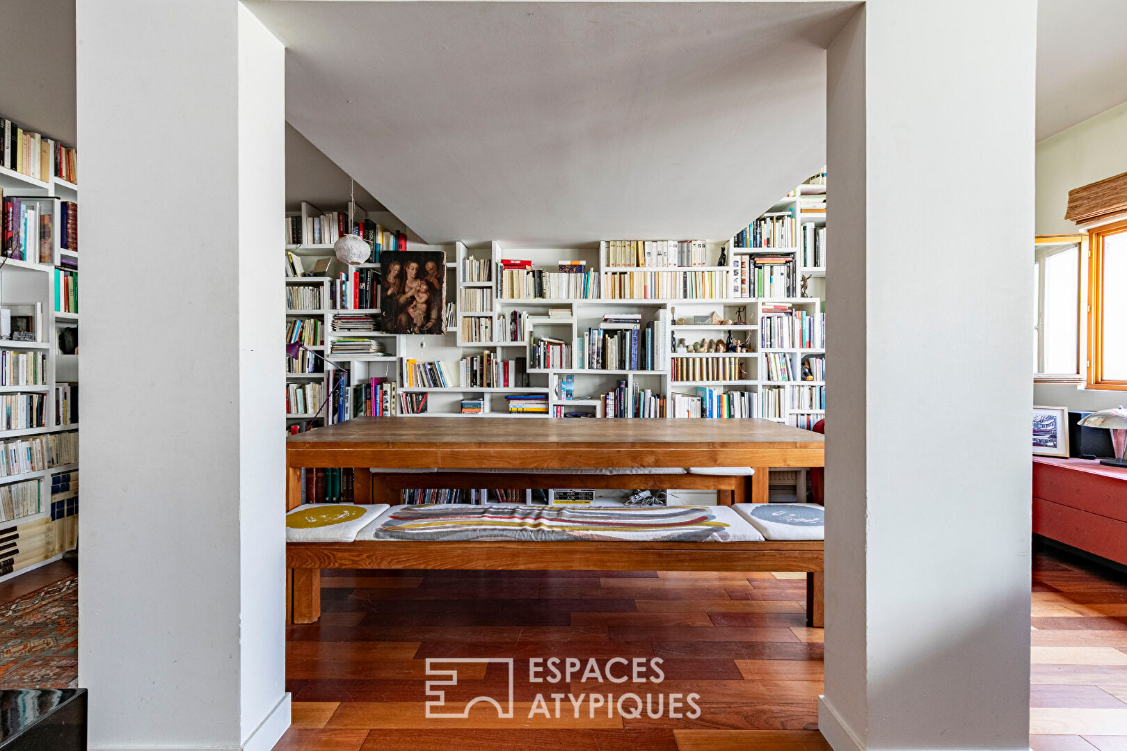 Architect-designed duplex loft and top floor overlooking a lush garden