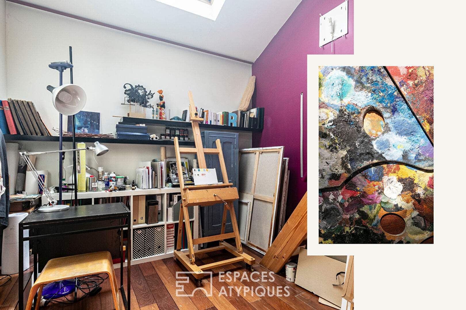 Architect-designed duplex loft and top floor overlooking a lush garden