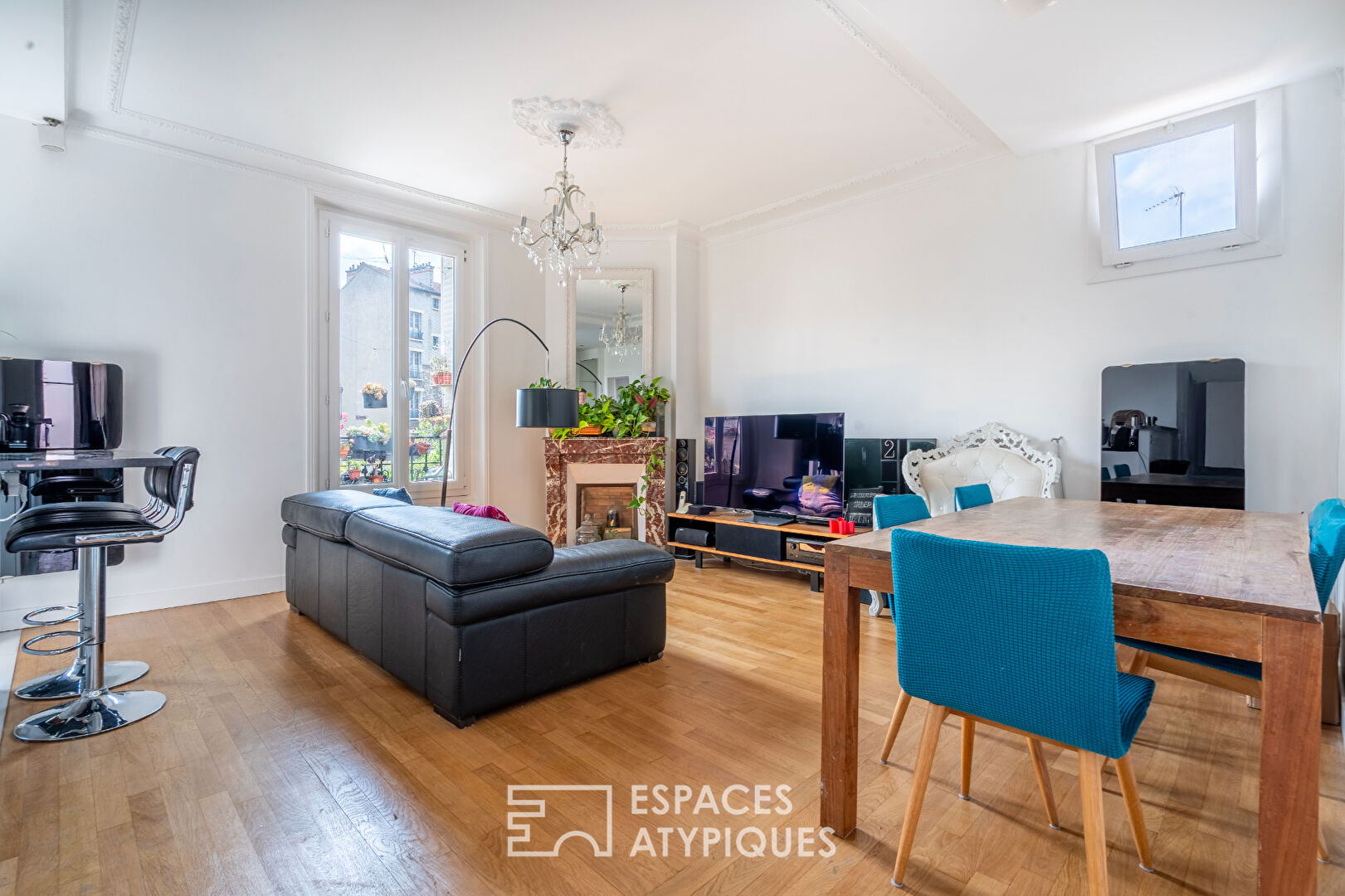 Renovated flat in a middle-class building