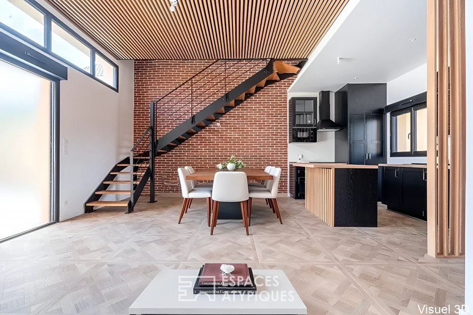 Maison d'architecte verticale avec vues sur Paris