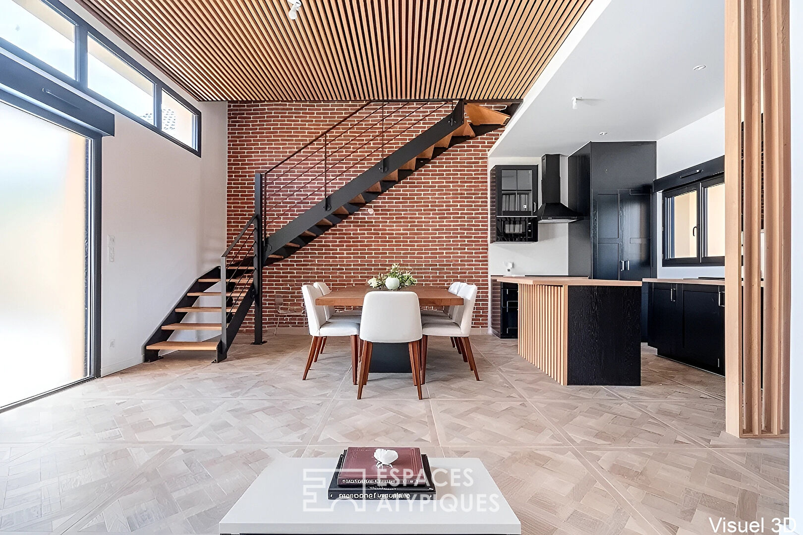 Vertical architect-designed house with views over Paris