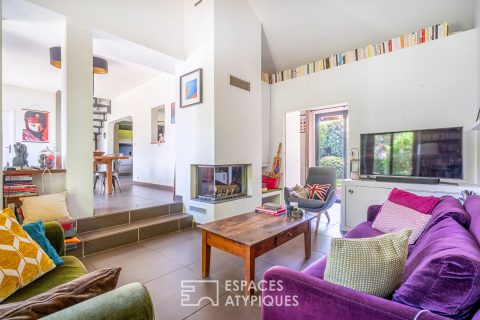 Maison de famille avec jardin arboré