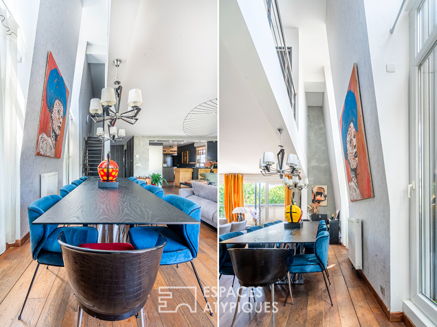 Duplex sur le toit avec jardin suspendu