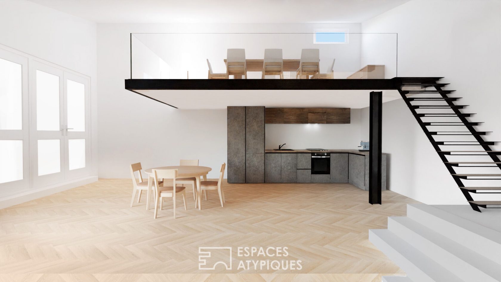 Loft with garden to be fitted out in the very center of Vincennes