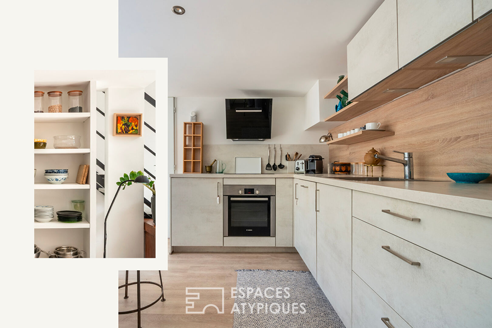 Duplex loft with bucolic garden in the heart of the city