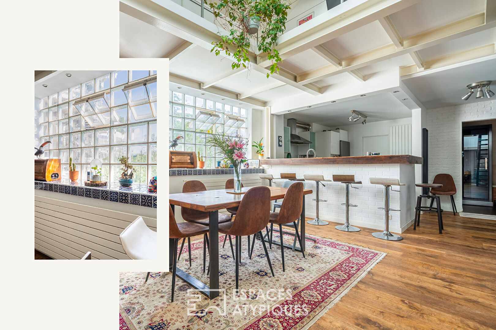 Duplex loft with shared terrace on the outskirts of Paris