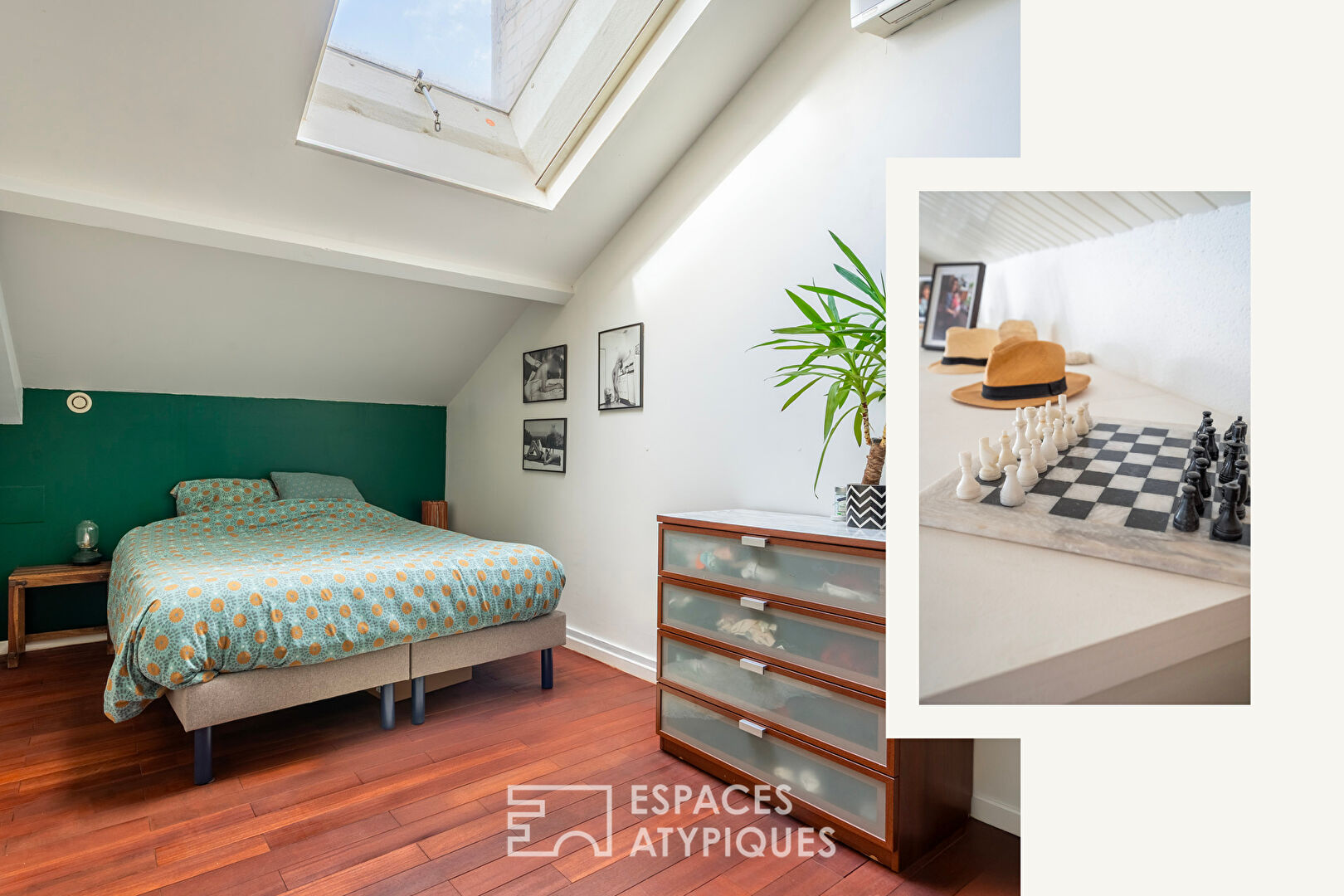 Duplex loft with shared terrace on the outskirts of Paris