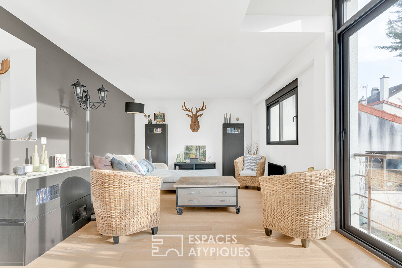 Maison familiale avec jardin et bureau indépendant dans le quartier des Fleurs