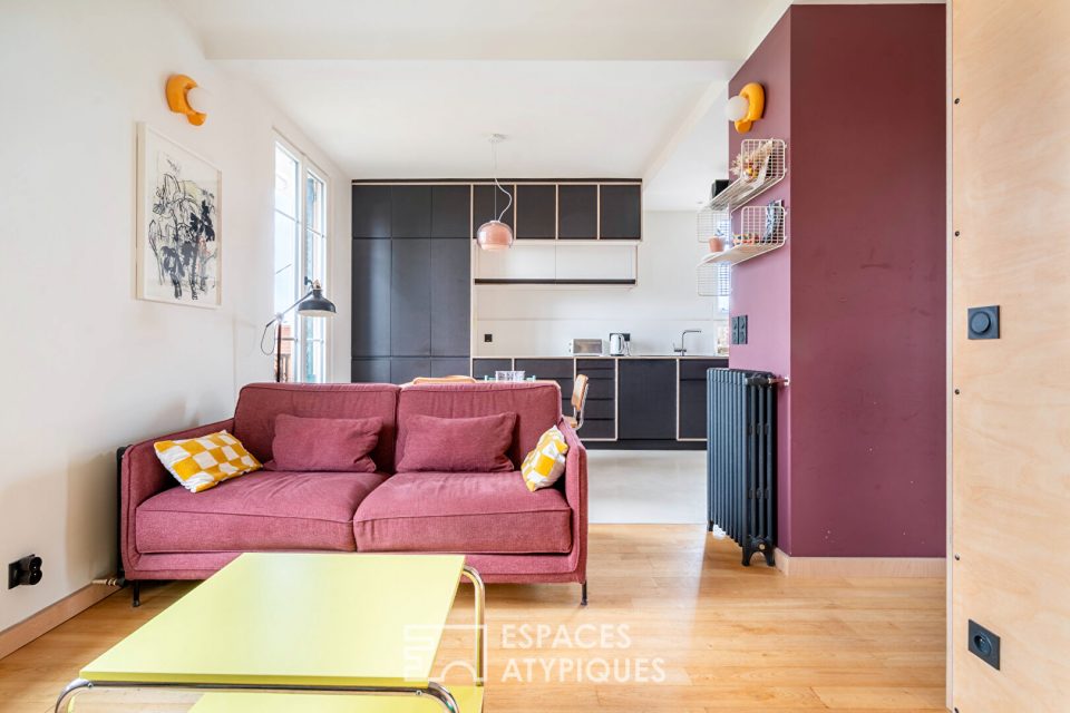 Appartement duplex d'architecte avec atelier et jardin partagé au quartier des Fleurs