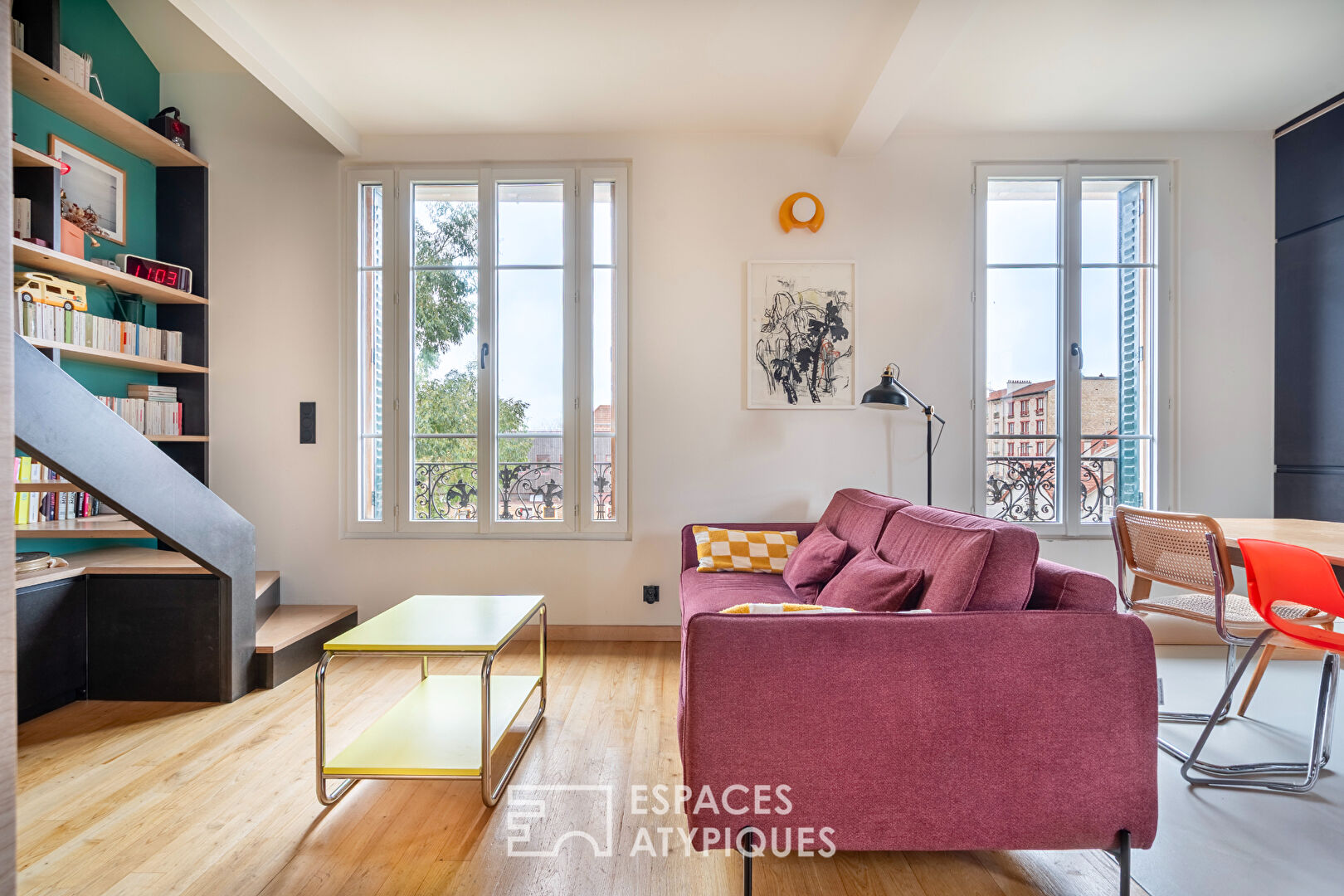 Appartement duplex d&rsquo;architecte avec atelier et jardin partagé au quartier des Fleurs