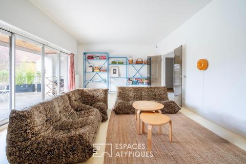 Maison d&rsquo;architecte sur pilotis face à la Marne