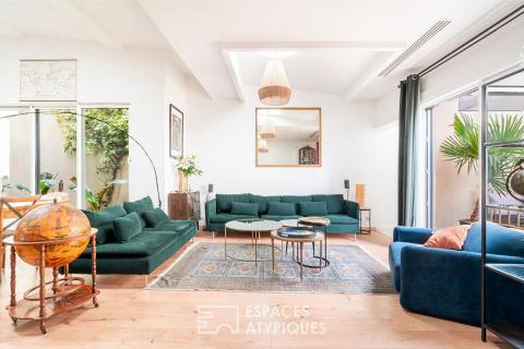 Loft en duplex avec terrasse comme une maison