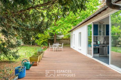 Maison de plain-pied avec terrasse et jardin au quartier des Buttes