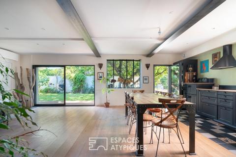 Maison familiale avec jardin et plan d’eau privé