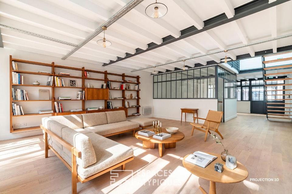 Loft en duplex avec jardin privatif en coeur de ville