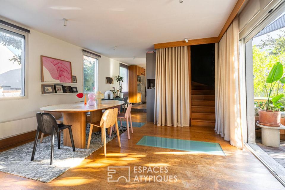 Maison moderne avec extension design au coeur de la Pépinière
