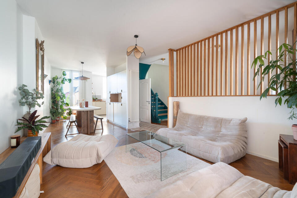 Maison de ville avec jardin et terrasse