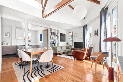 Duplex d&rsquo;architecte en dernier étage