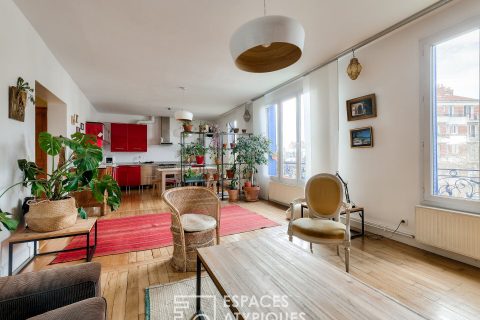 Duplex en dernier étage avec vue