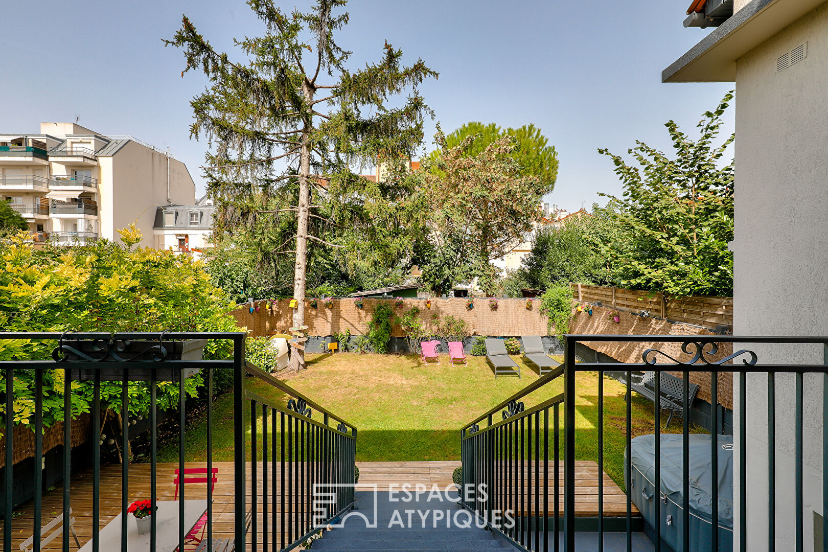 Maison de ville avec jardin