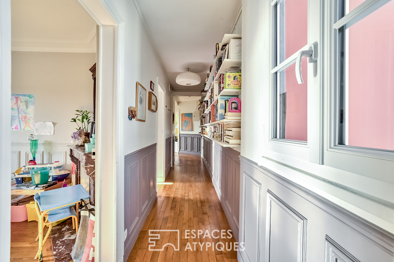 Bright top floor with view