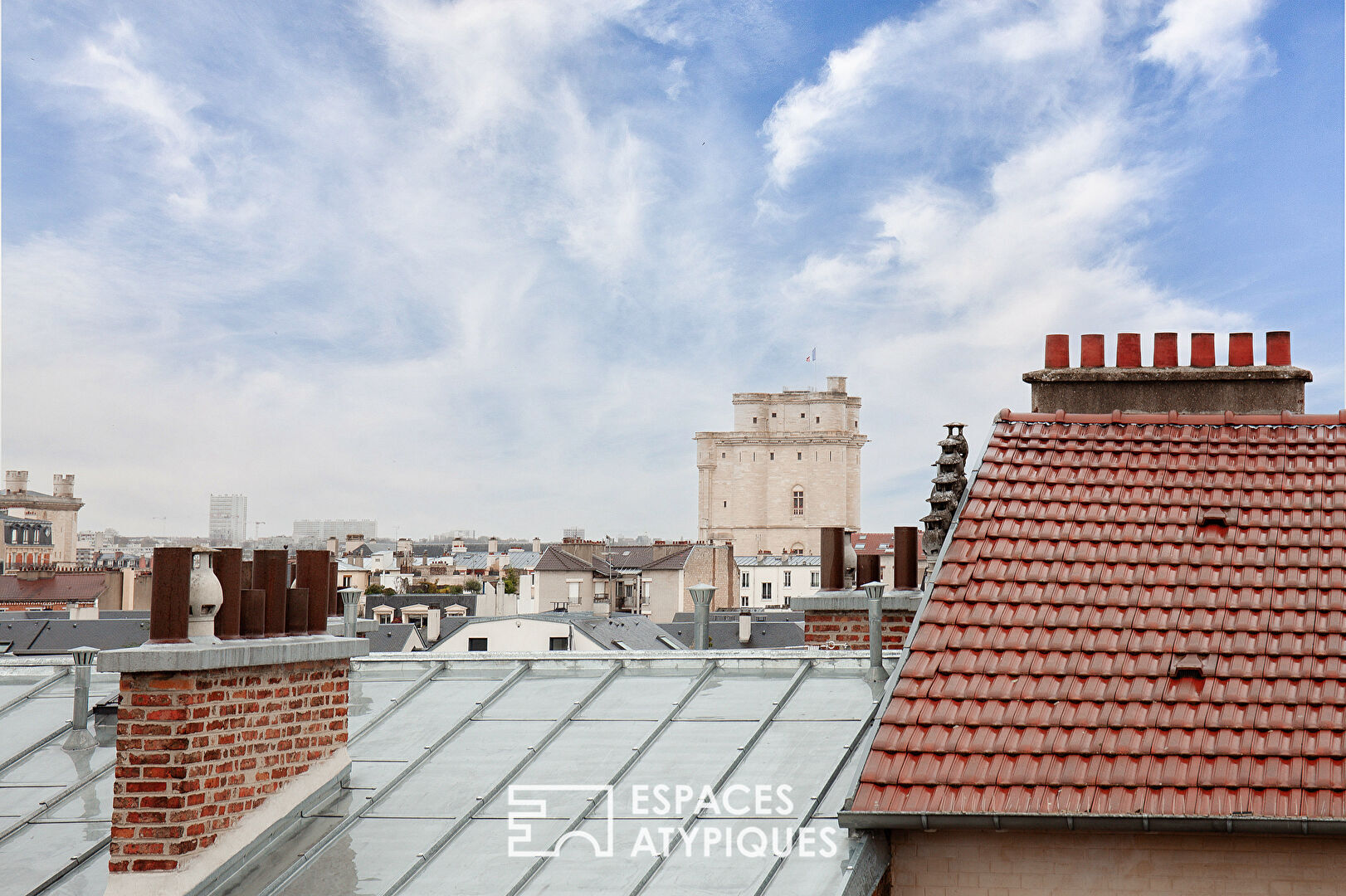 Duplex en dernier étage avec vue dégagée