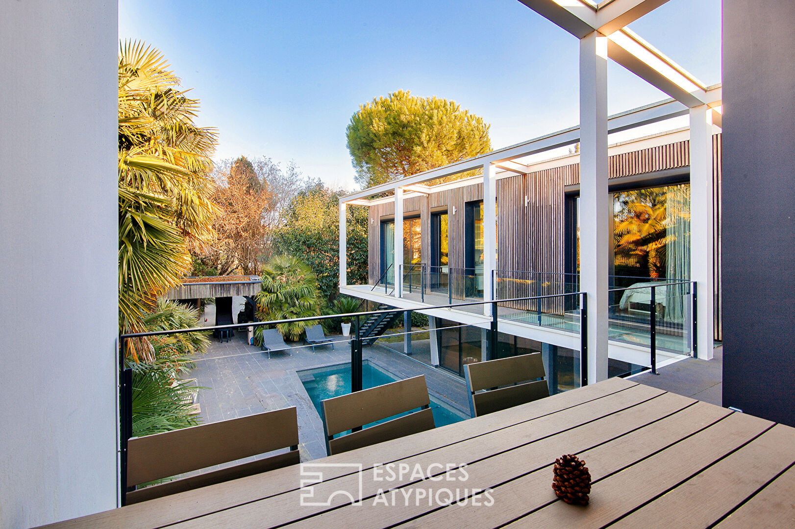 Architect’s house levitating