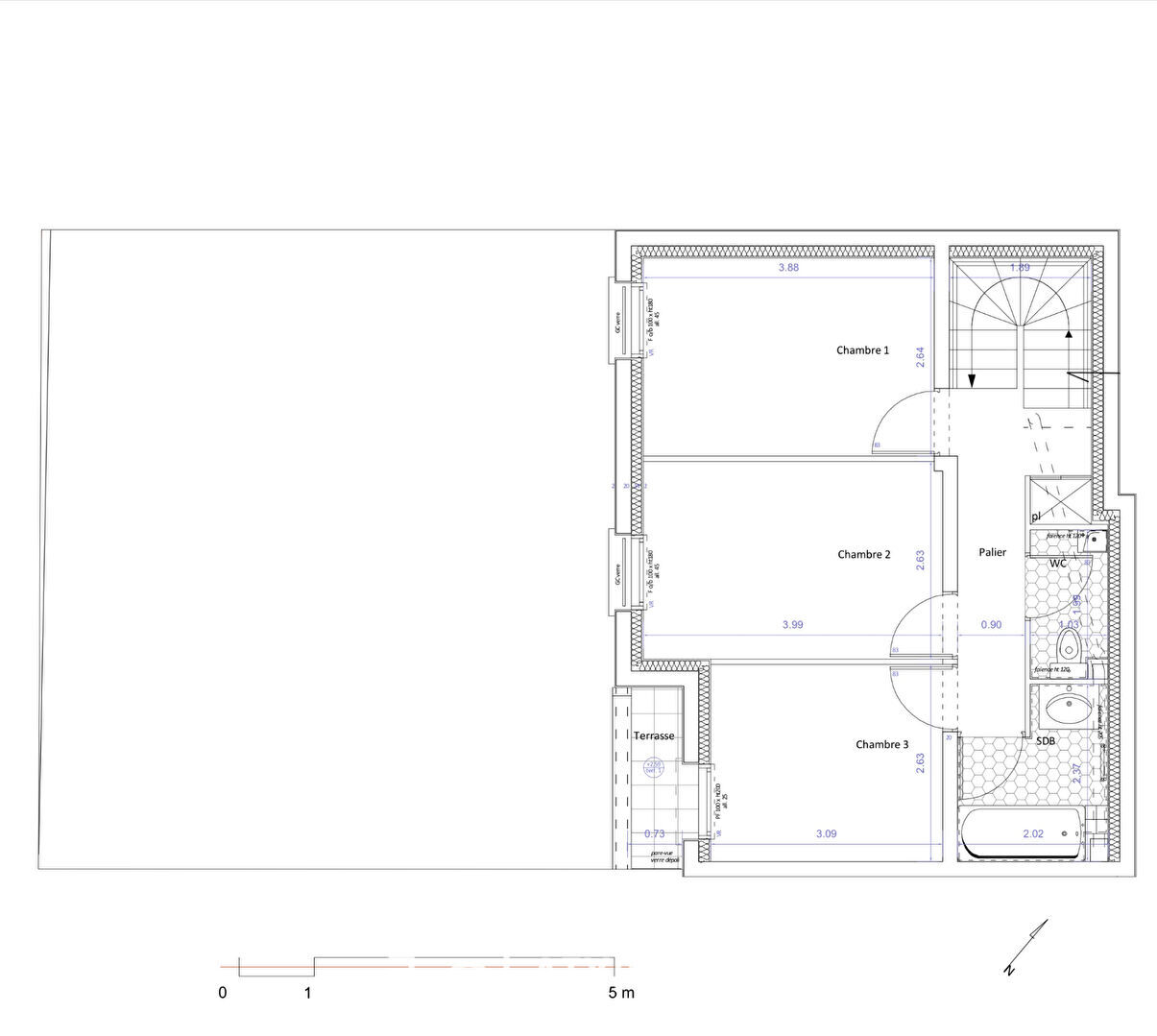 Ecological house with garden in the city center