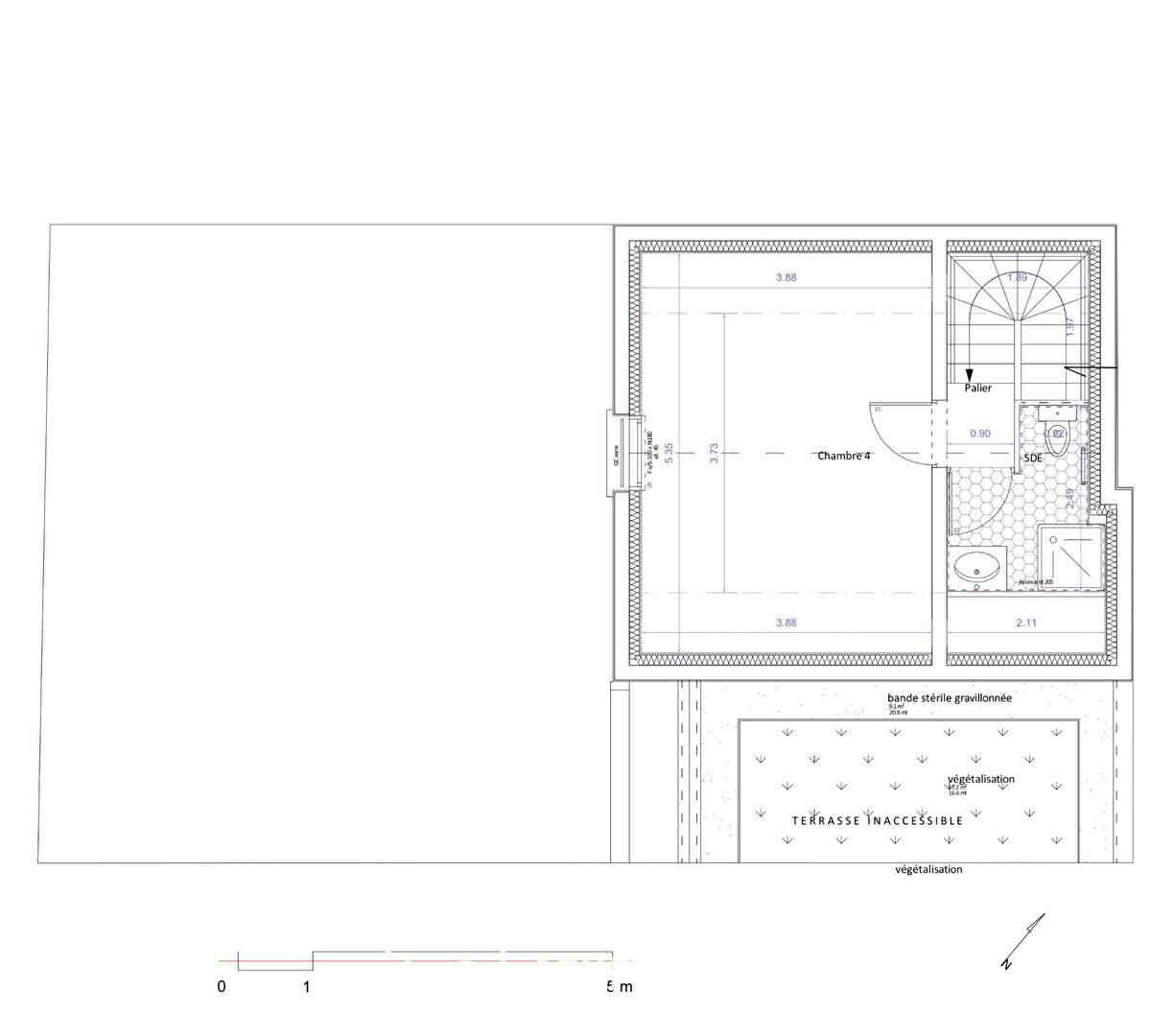 Ecological house with garden in the city center