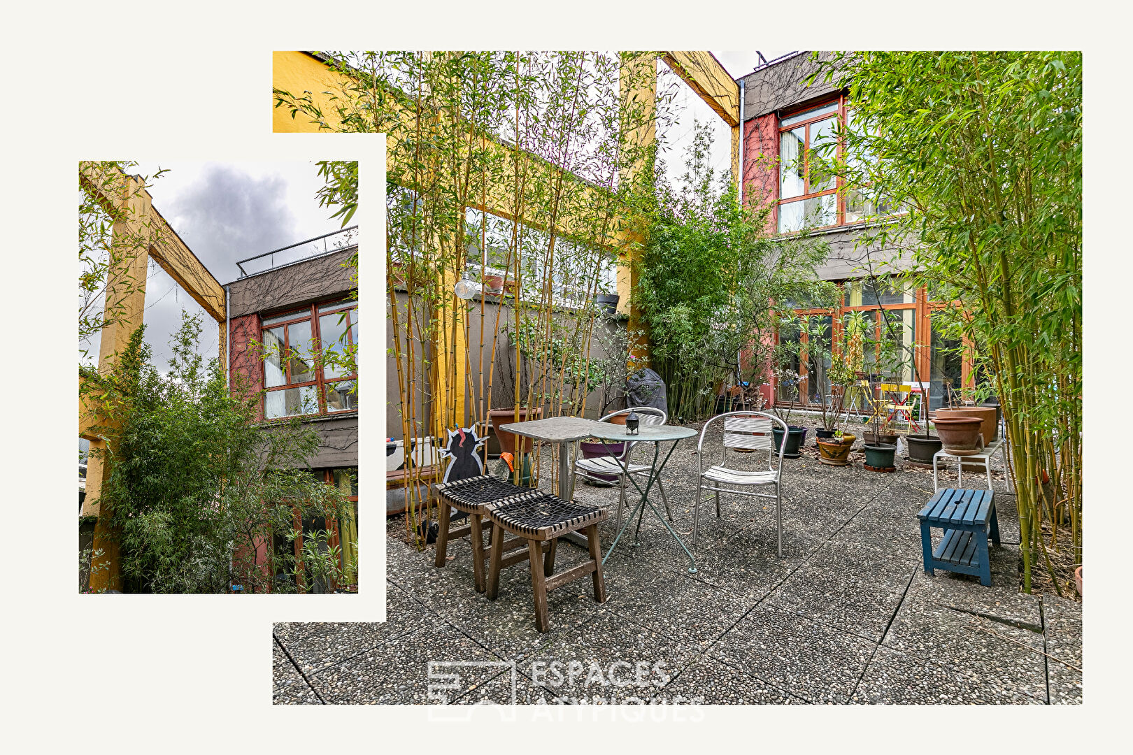 Loft en duplex avec terrasse dans une ancienne graineterie