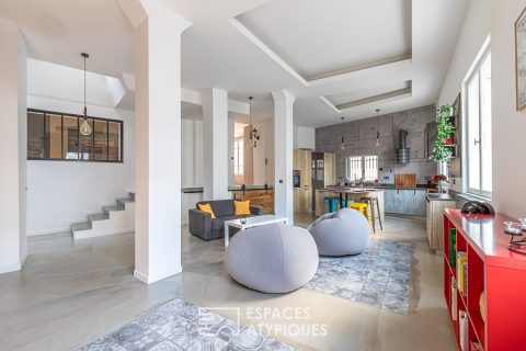 Loft familial avec jardin partagé