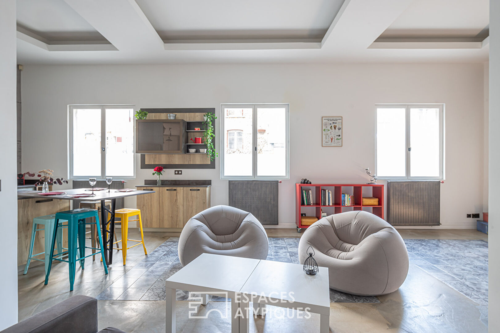 Loft familial avec jardin partagé