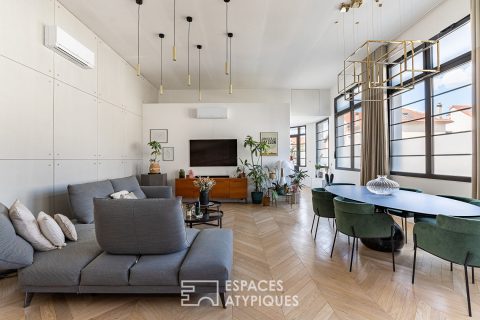 Contemporary family loft with roof terrace