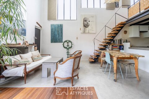 Loft type house with garden