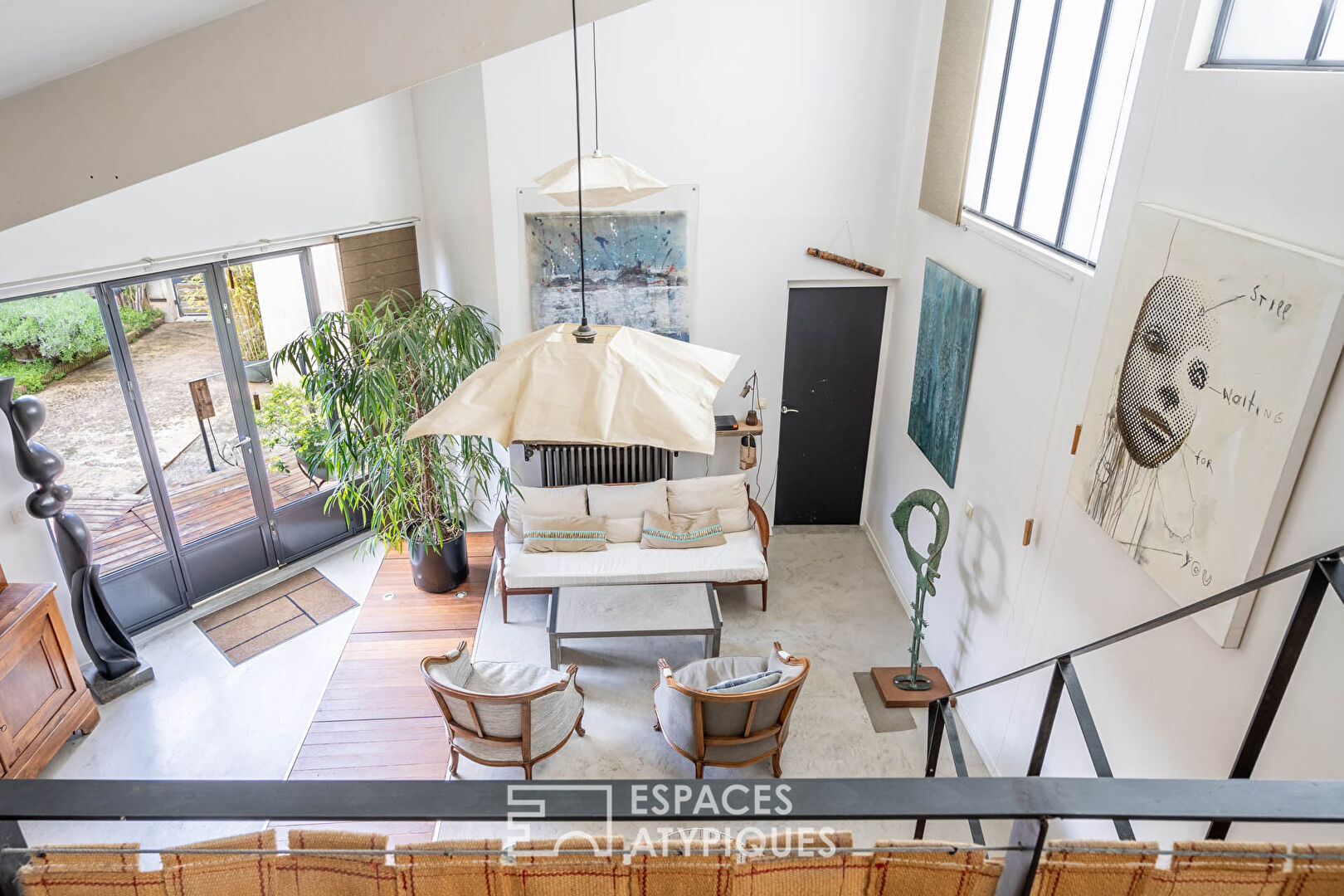 Loft type house with garden